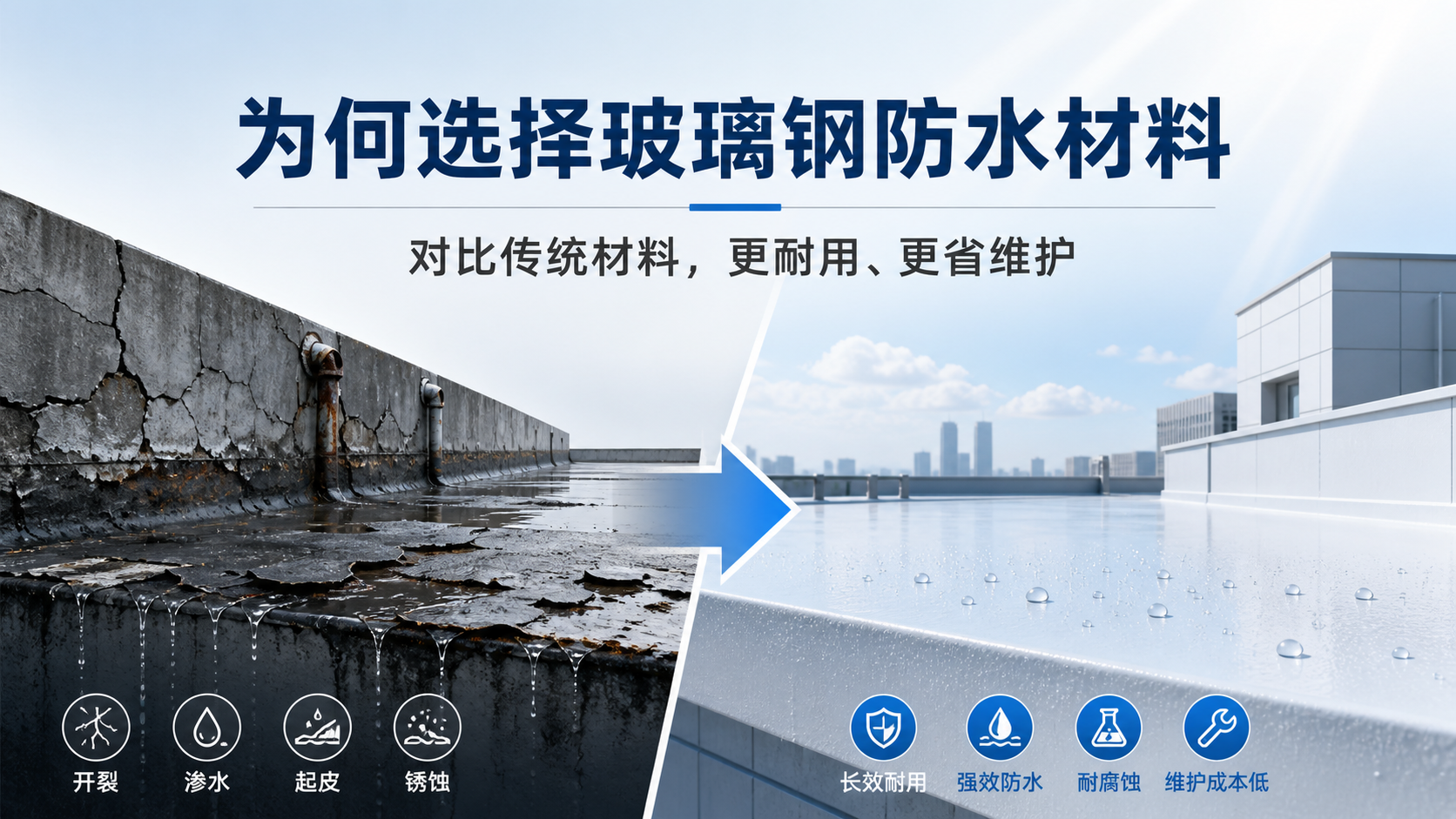 在张掖，为何选择玻璃钢防水材料而非传统材料